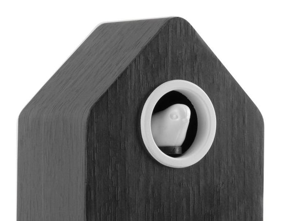 Alarm clock Cuckoo LED black wood veneer