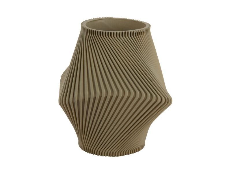 Vase Twisted Rib tea green