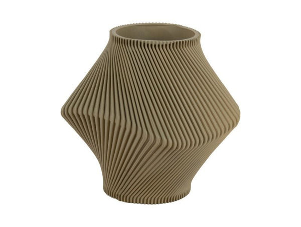 Vase Twisted Rib tea green