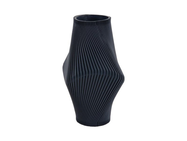 Vase Twisted Rib large dark blue