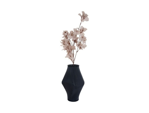 Vase Twisted Rib large dark blue