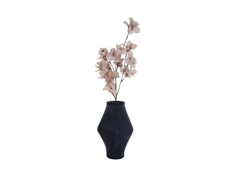 Vase Twisted Rib large dark blue