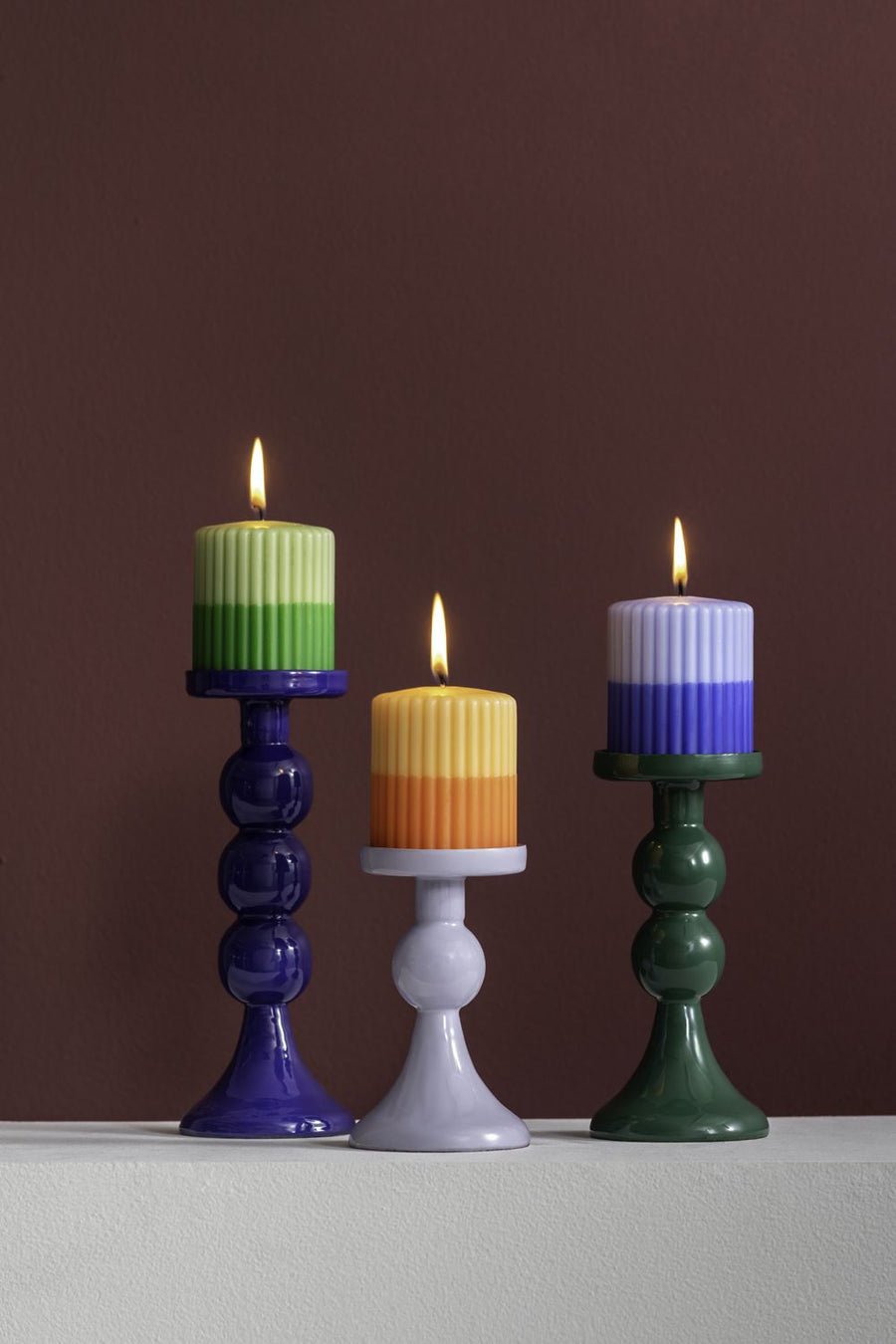 Kandelaar Funky M retro groen