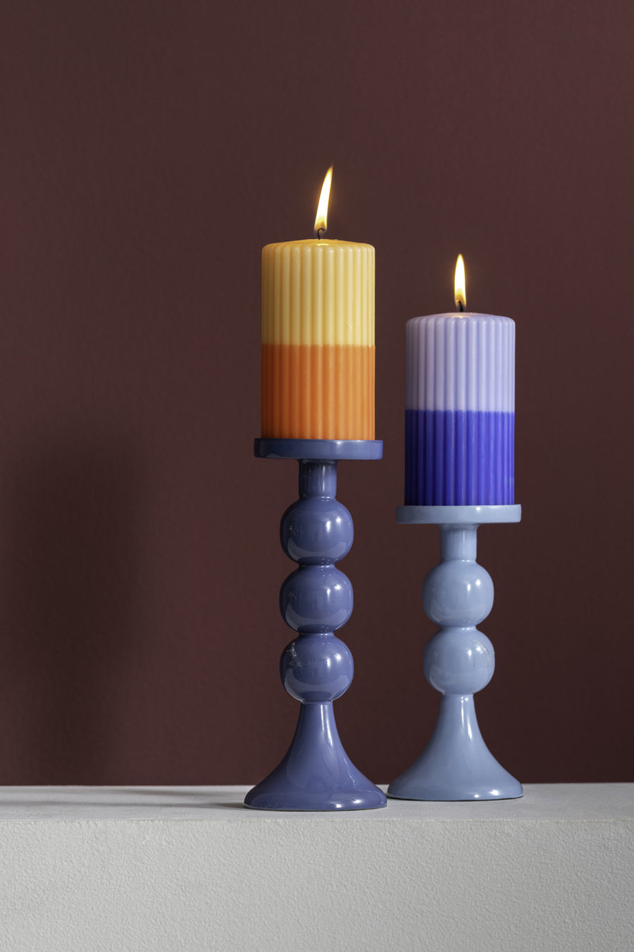 Kandelaar Funky L blauw