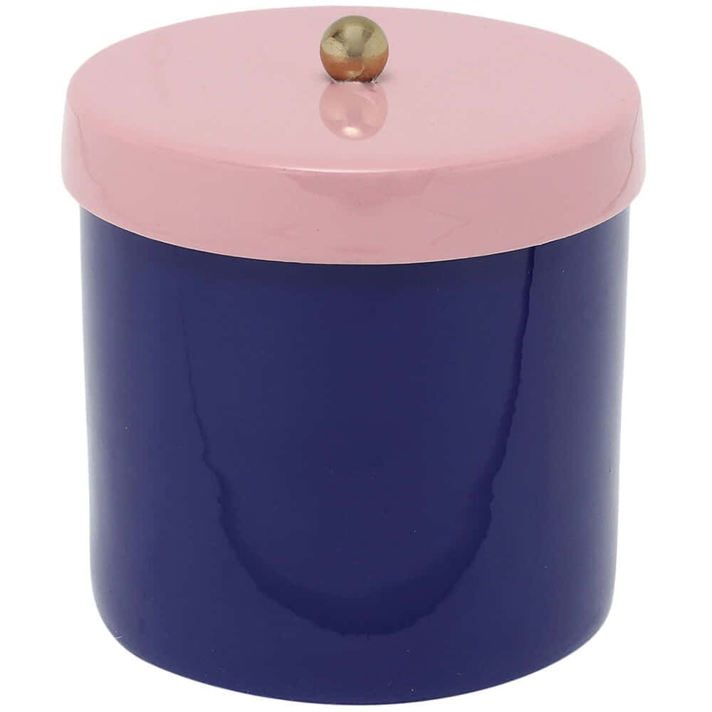 Voorraadpot Double Funky kobalt/roze