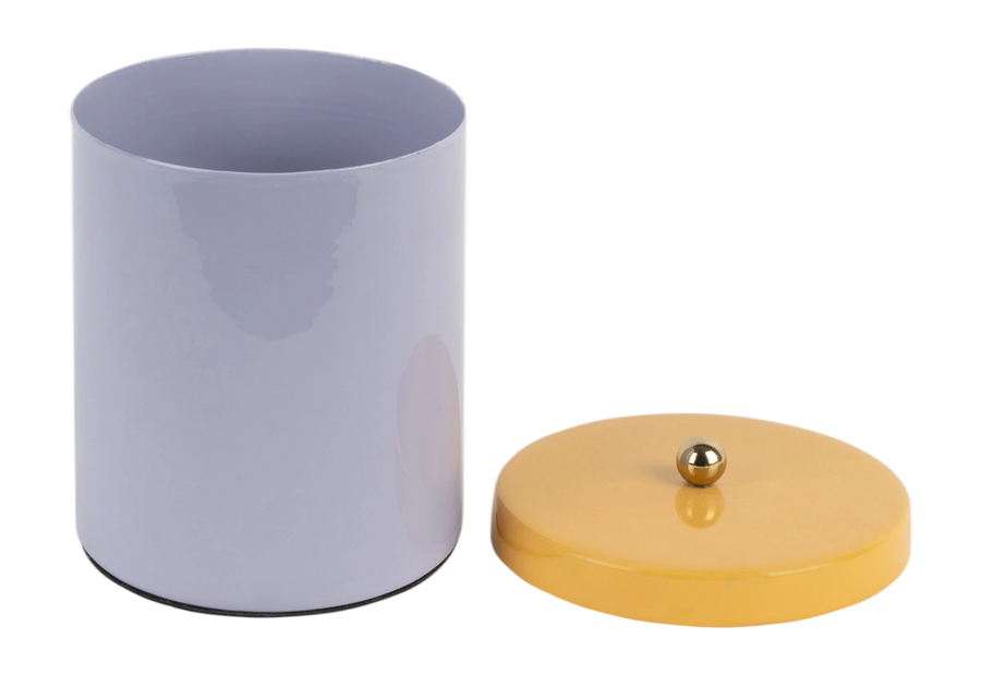 Voorraadpot Double Funky lila/geel