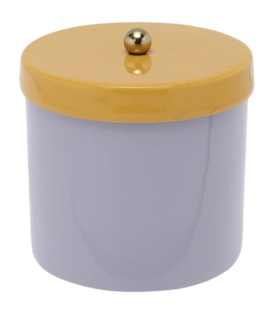 Voorraadpot Double Funky lila/geel