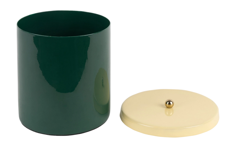 Voorraadpot Double Funky Retro groen/geel