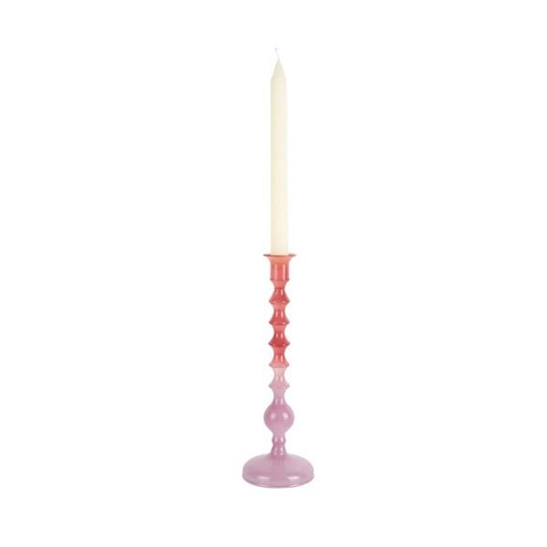 Candle holder Grato Mecer large warm purple to soft purple