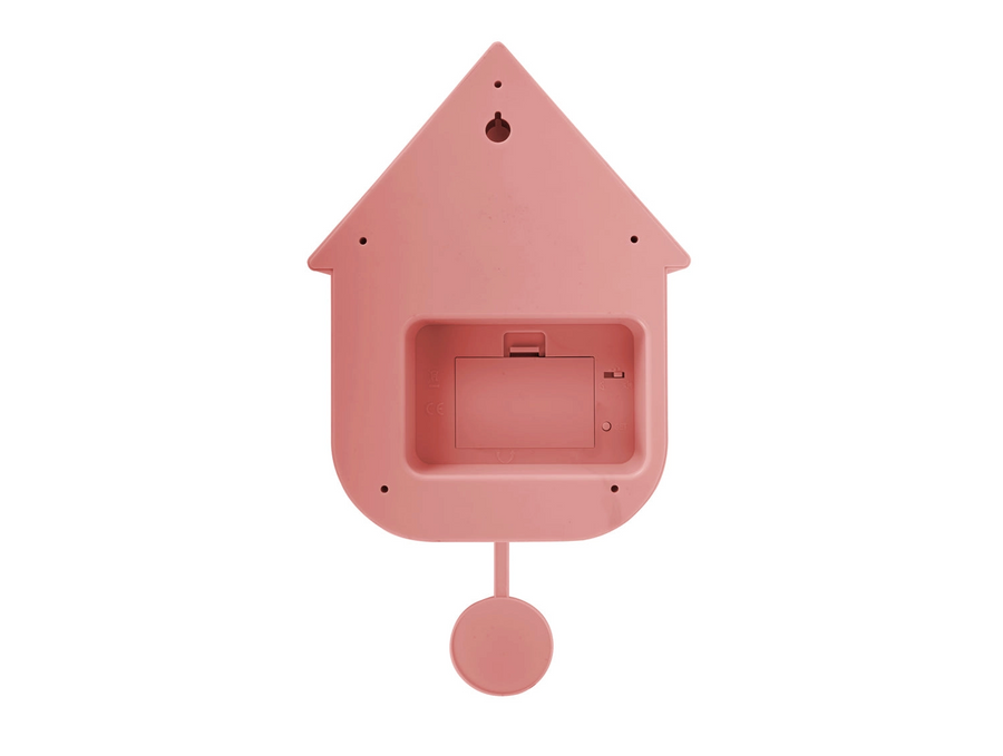 Wandklok Modern Cuckoo roze