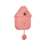 Wandklok Modern Cuckoo roze