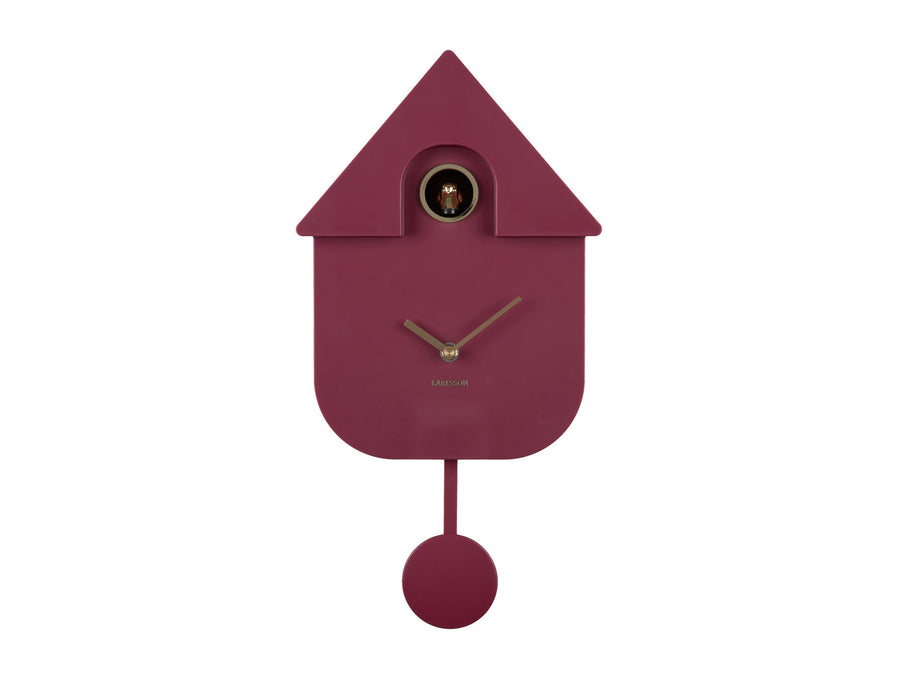 Wandklok Modern Cuckoo Oro mauve