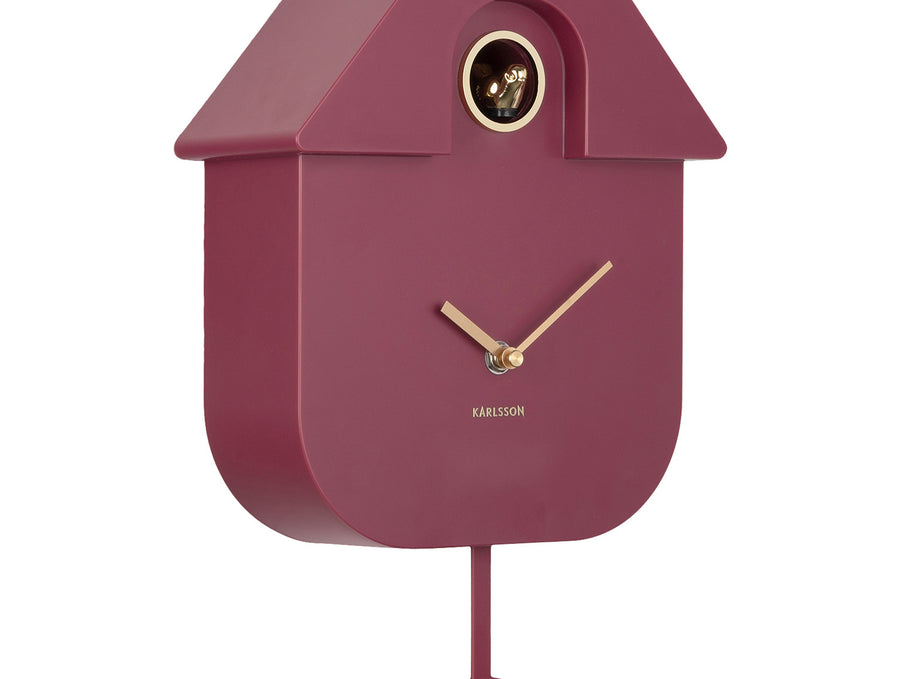 Wandklok Modern Cuckoo Oro mauve