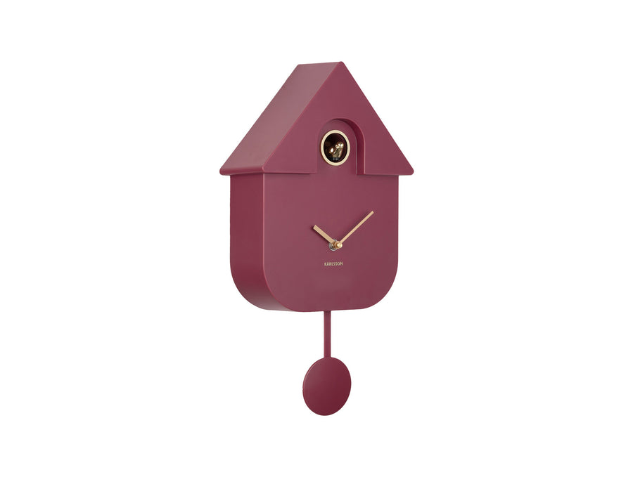 Wandklok Modern Cuckoo Oro mauve