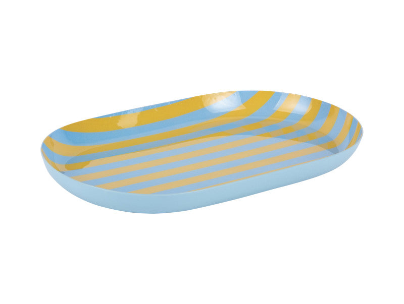 Dienblad Animado S geel/blauw