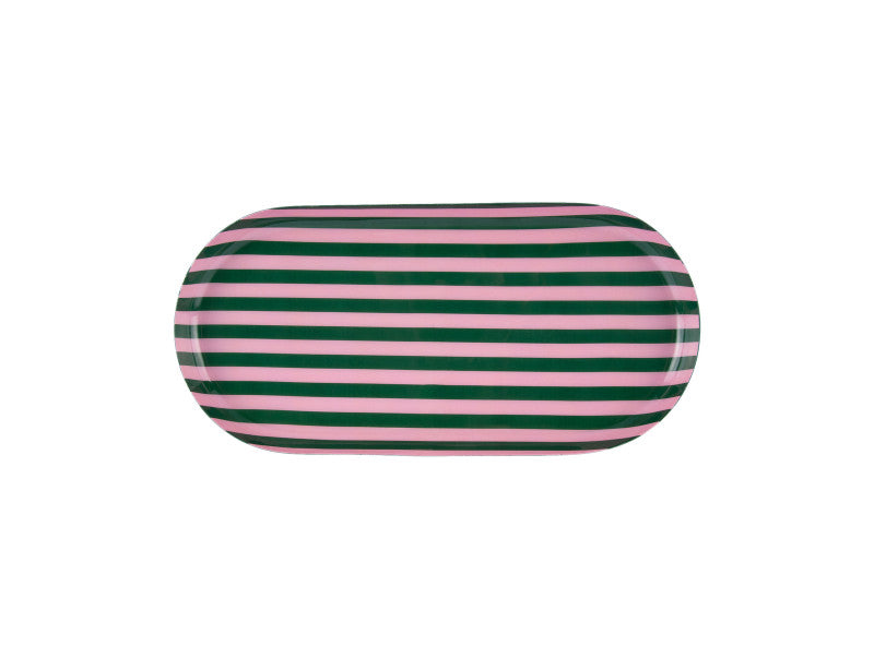 Dienblad Animado L groen/roze