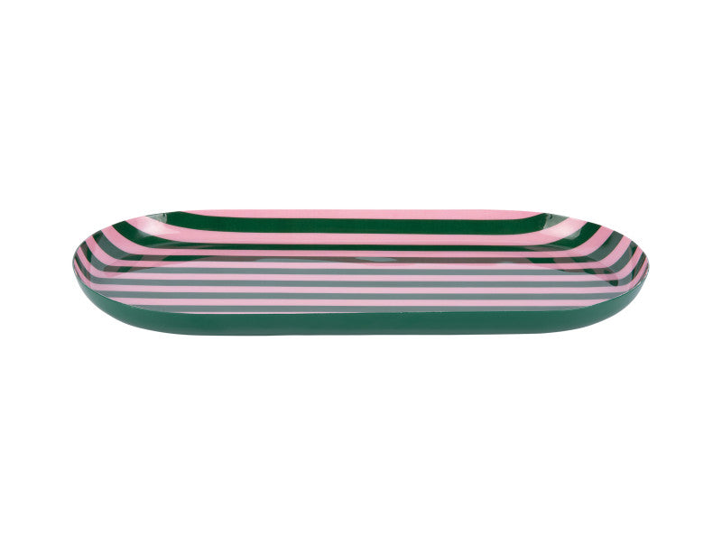 Dienblad Animado L groen/roze