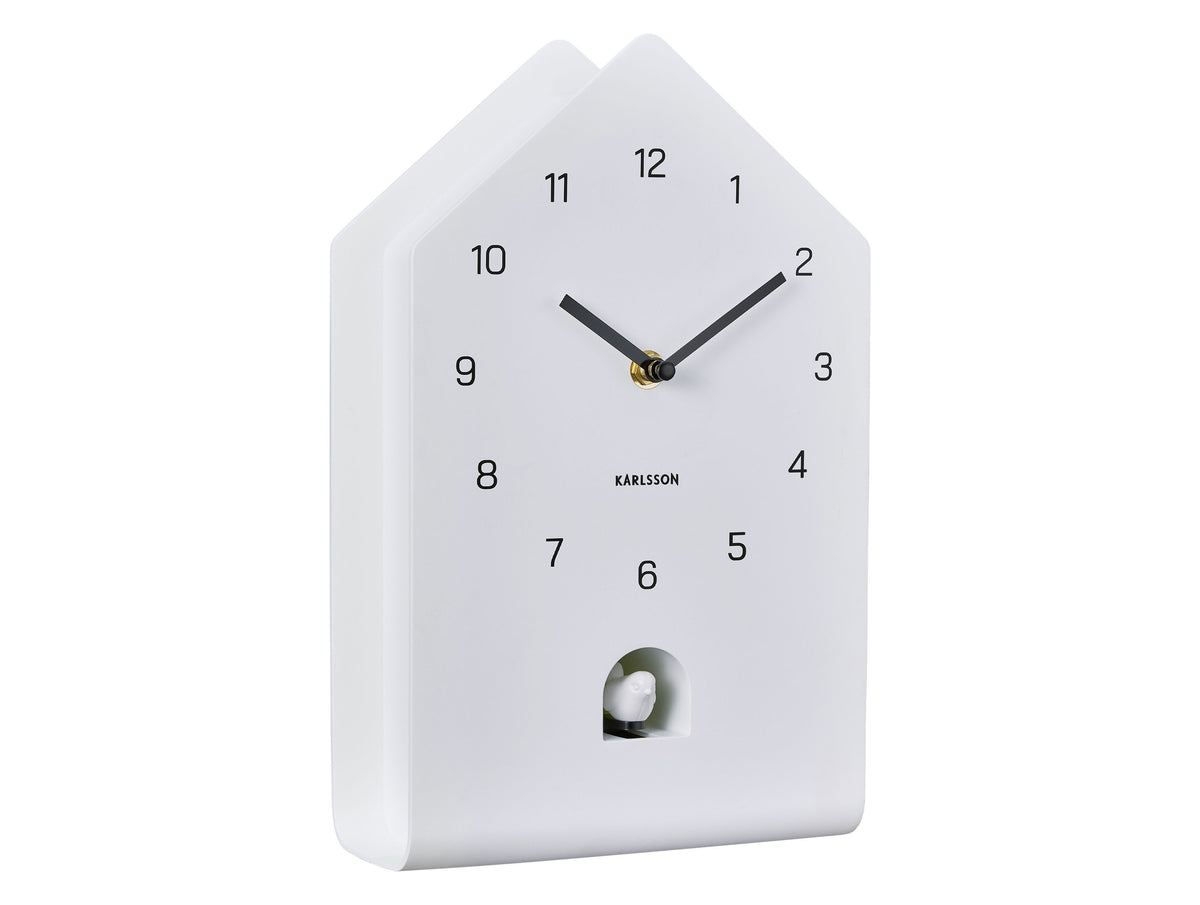 Wandklok Fino Cuckoo wit