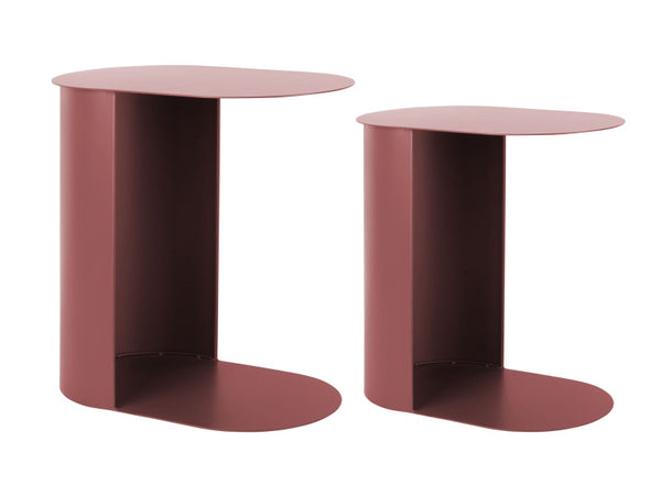 Bijzettafel Riqueza rood (set van 2)