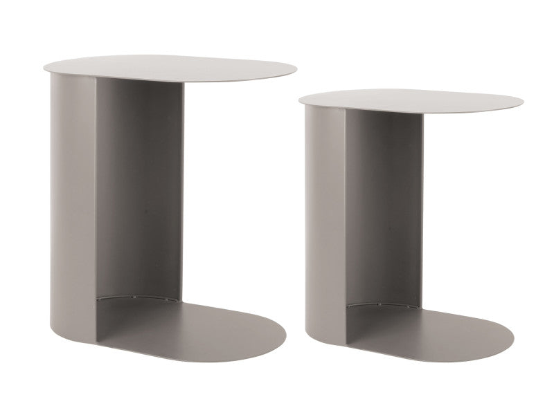 Bijzettafel Riqueza grijs (set van 2)