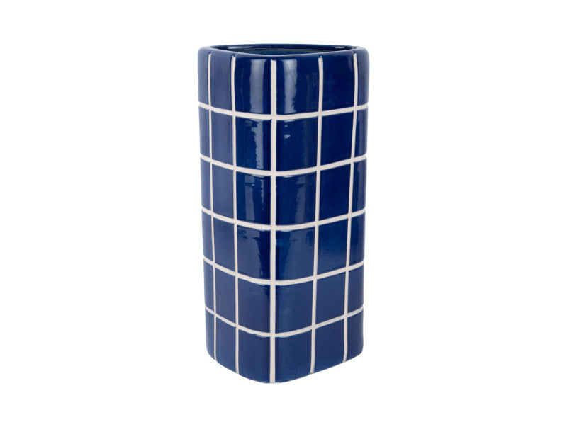 Vaas Retro Tiles L blauw