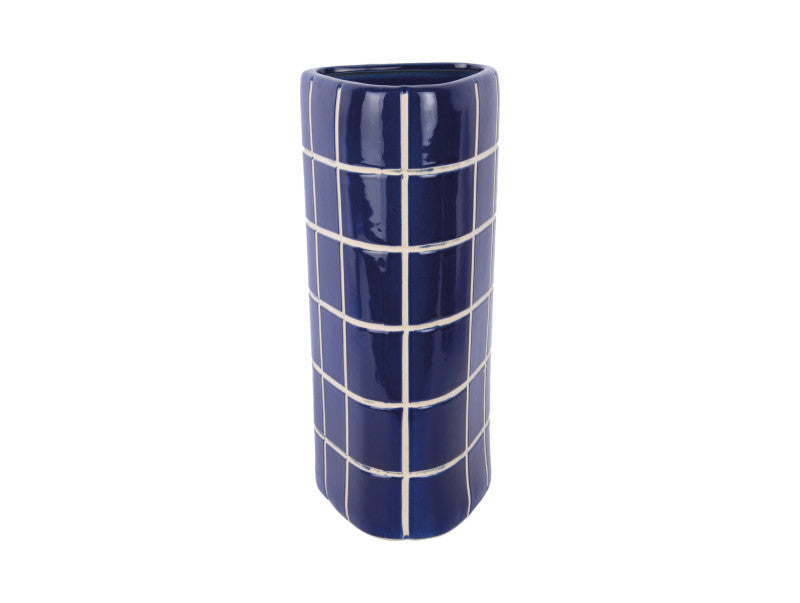Vaas Retro Tiles L blauw