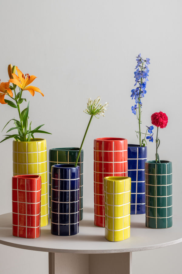 Vaas Retro Tiles L groen