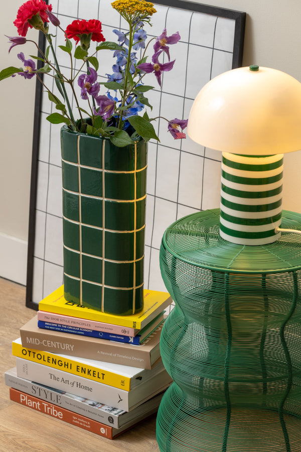 Vaas Retro Tiles L groen