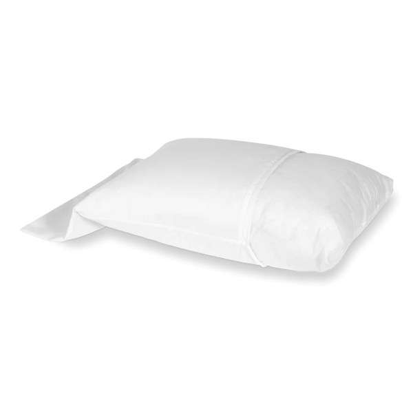 Molton stretch p.case White 90 Kussensloop (60x70) met rits (2 stuks)