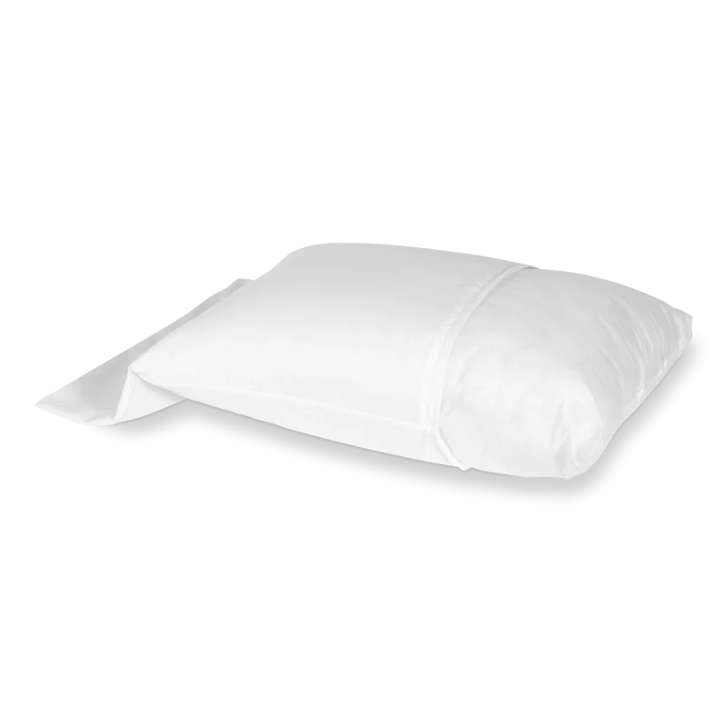 Molton stretch p.case White 90 Kussensloop (60x70) met rits (2 stuks)