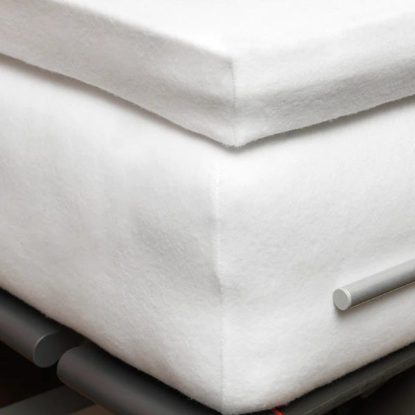Topper molton str White 90 2-persoons 140-160 x 200-220
