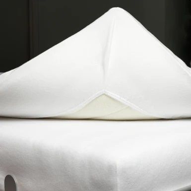 Topper molton str White 90 Lits-jumeaux 180-200 x 200-220