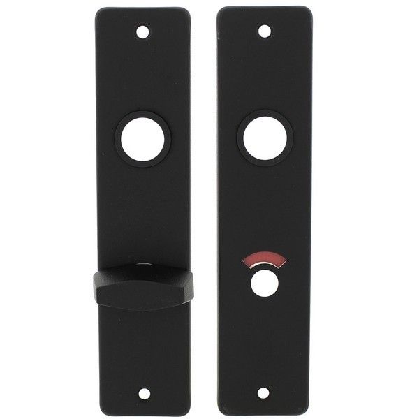 Kortschild / type 180/41 RH / tbv WC badkamerslot WC 5/57 / zwart