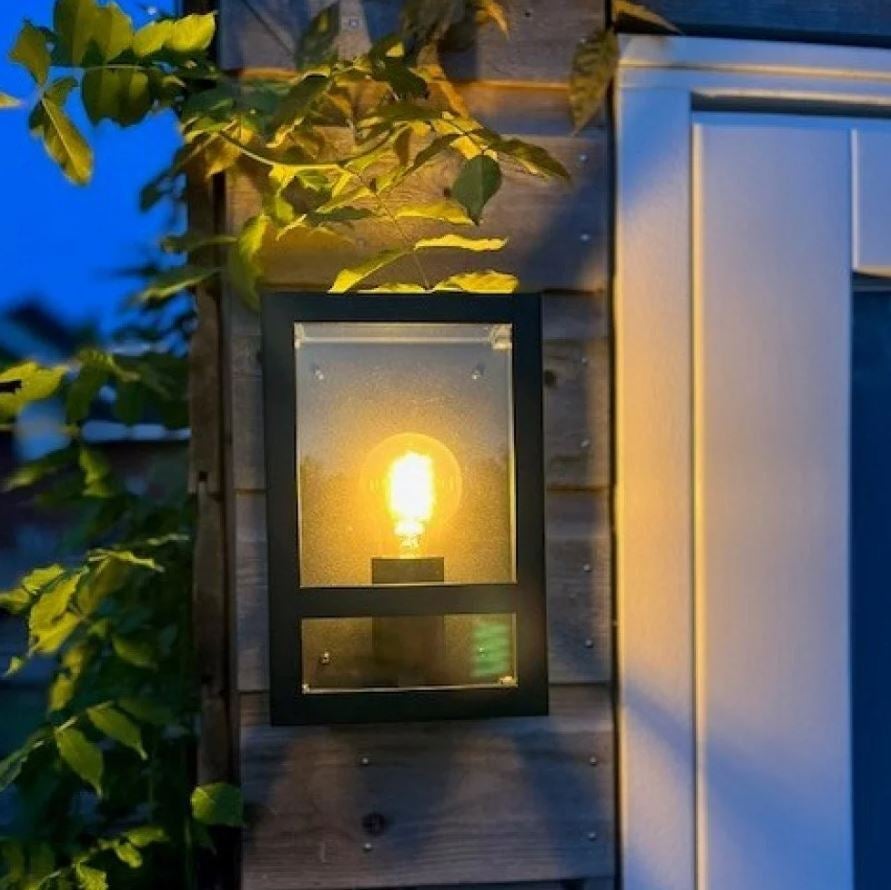 City muurlamp zwart