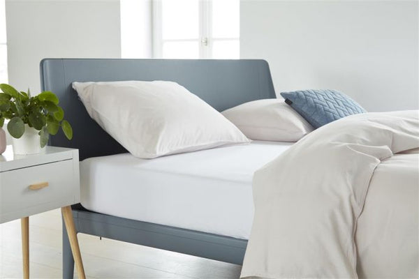 Hoeslaken Jersey Stretch Fitted Sheet White 140x200/220
