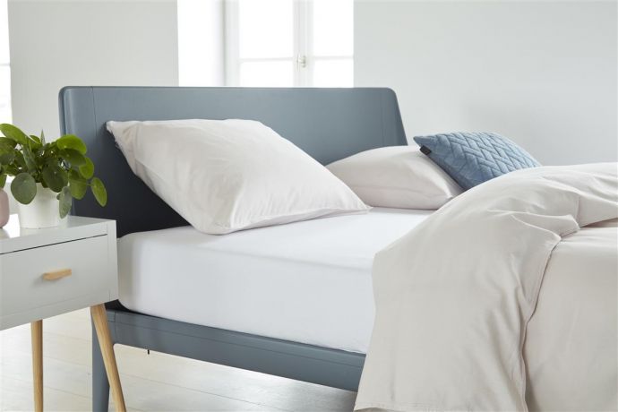 Hoeslaken Jersey Stretch Fitted Sheet White 140x200/220