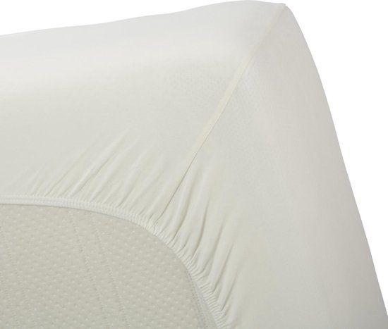 Hoeslaken Jersey Stretch Fitted Sheet Off-White 140x200/220