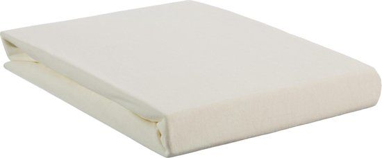 Hoeslaken Jersey Stretch Fitted Sheet Off-White 140x200/220