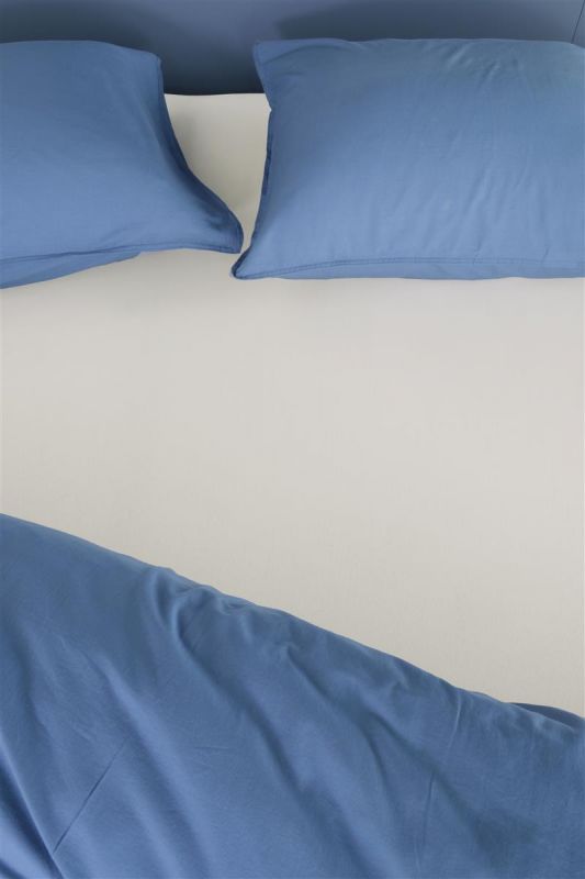 Hoeslaken Jersey Stretch Fitted Sheet Off-White 180x200/220