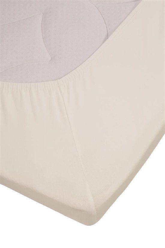 Hoeslaken Jersey Stretch Splittopper Fitted Sheet Off-White 180x200/220