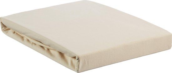 Hoeslaken Jersey Stretch Fitted Sheet Natural 90x200/220
