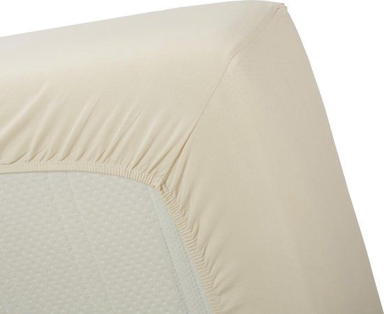 Hoeslaken Jersey Stretch Fitted Sheet Natural 180x200/220