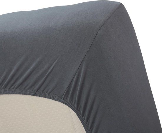 Hoeslaken Jersey Stretch Fitted Sheet Cool Grey 140x200/220