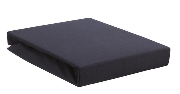 Hoeslaken Jersey Stretch Fitted Sheet Indigo 180x200/220