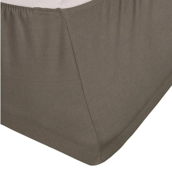 Hoeslaken Jersey Stretch Topper Fitted SheetWarm Grey 90x200/220