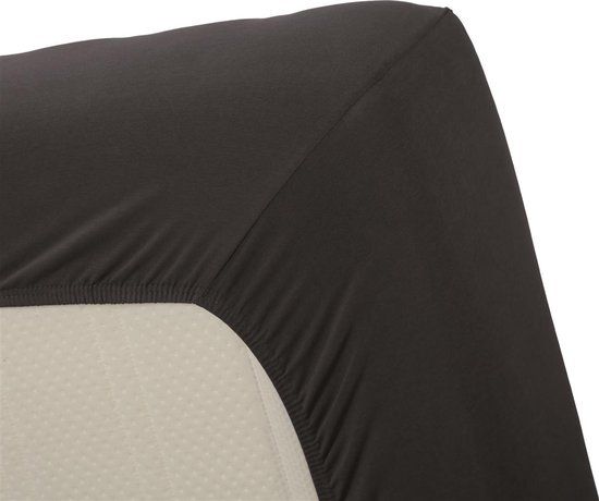 Hoeslaken Jersey Stretch Fitted Sheet Anthracite 140x200/220