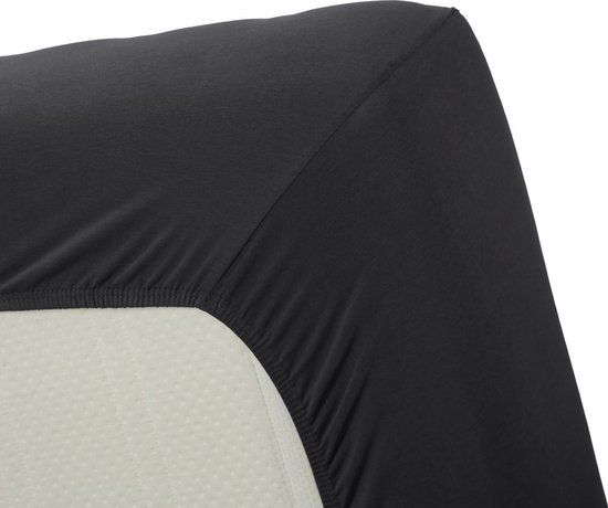 Hoeslaken Jersey Stretch Fitted Sheet Anthracite 180x200/220
