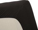 Hoeslaken Jersey Stretch Fitted Sheet Black 90x200/220