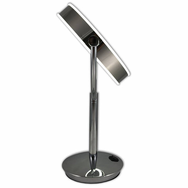 Dubbelz. verl. standspiegel 10x/19 cm Incl. batterij