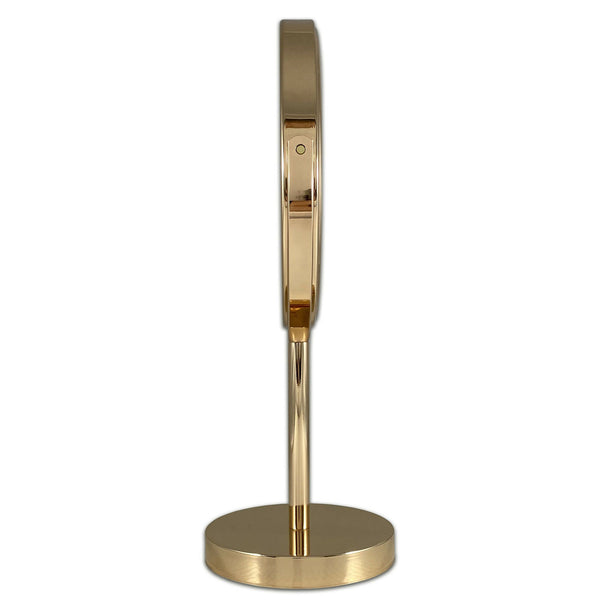 Metalen spiegel rose goud 18cm 7x